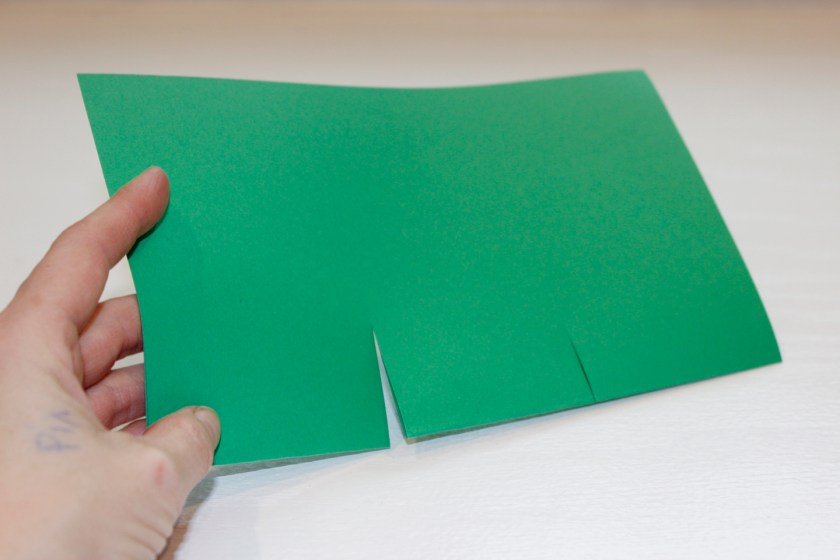 The cuts are ON THE FOLD.